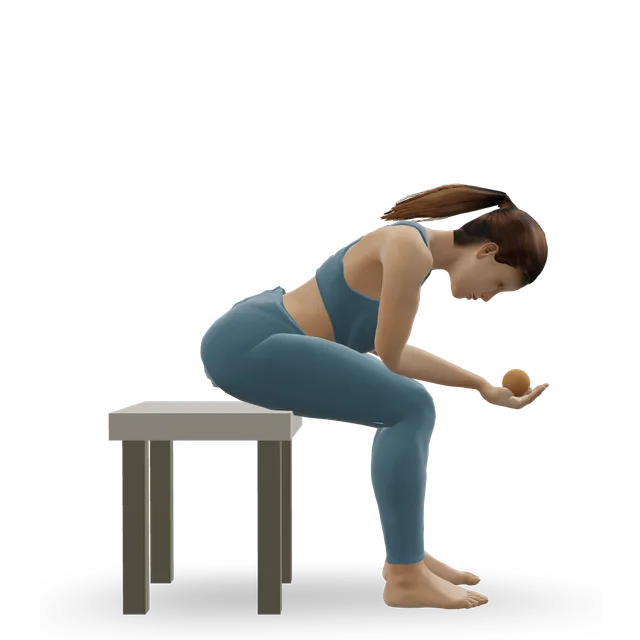 Ball squeeze demonstrated on the 3D figure