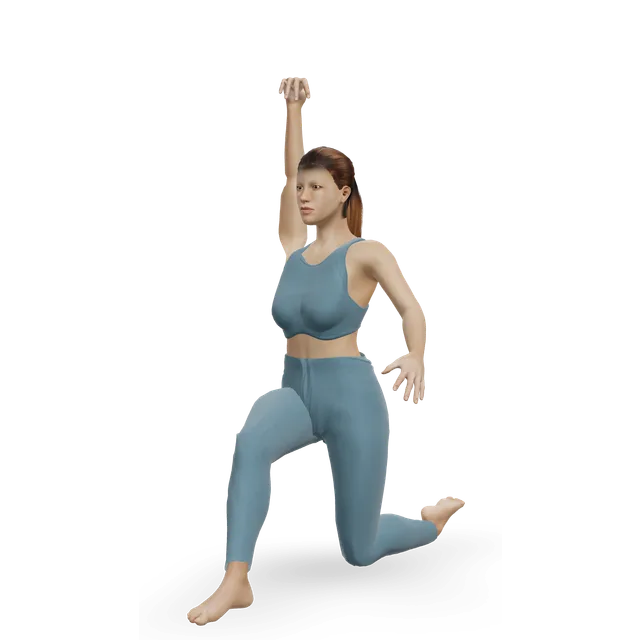 Bodyweight get-up demonstrated on the 3D figure