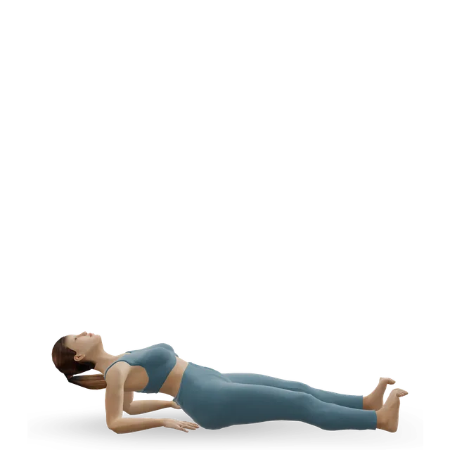 Fish Pose (Matsyasana) demonstrated on the 3D figure