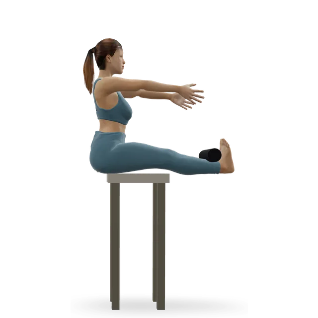 GHD sit-up (glute-ham developer) demonstrated on the 3D figure