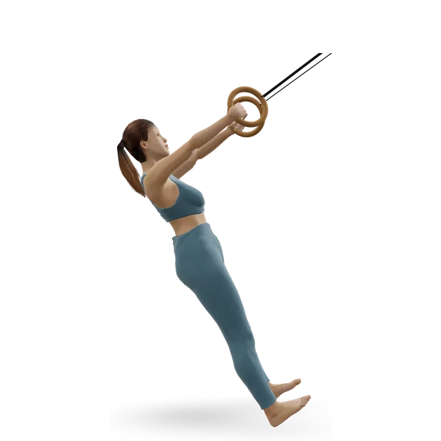 Incline ring row demonstrated on the 3D figure