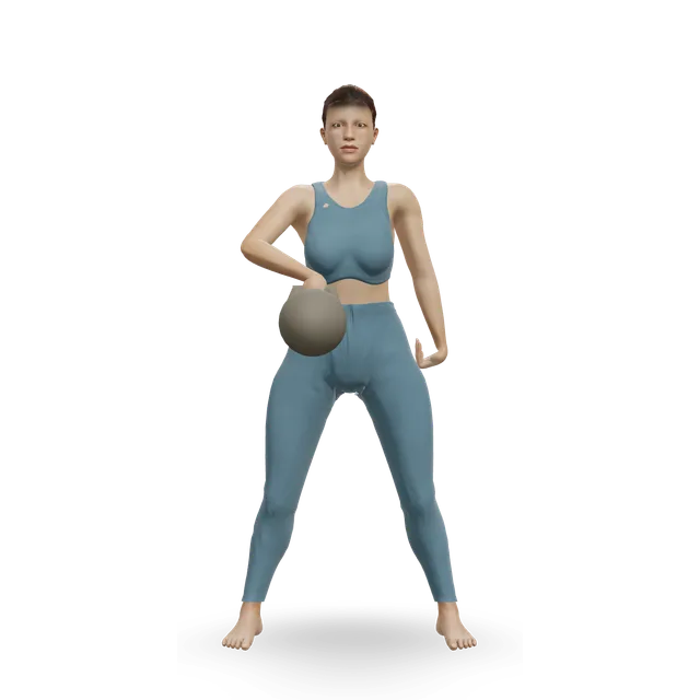 Kettlebell snatch demonstrated on the 3D figure