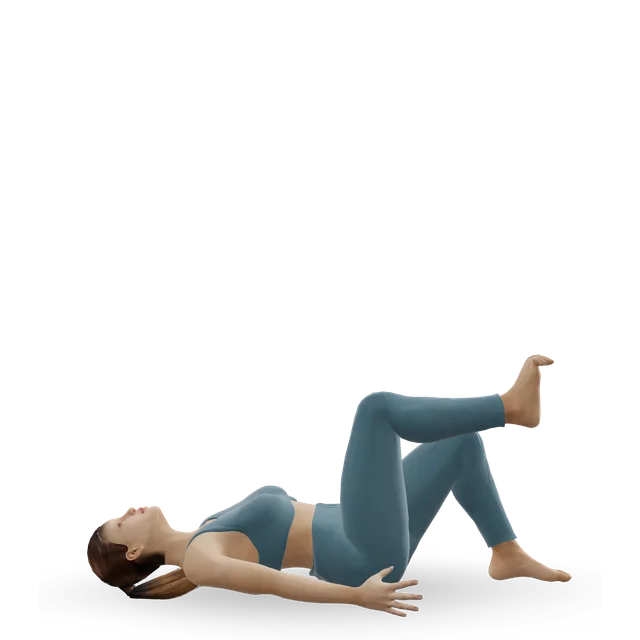 Knee fold demonstrated on the 3D figure
