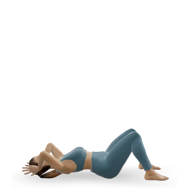 Sit-up (3/4 sit-up) demonstrated on the 3D figure