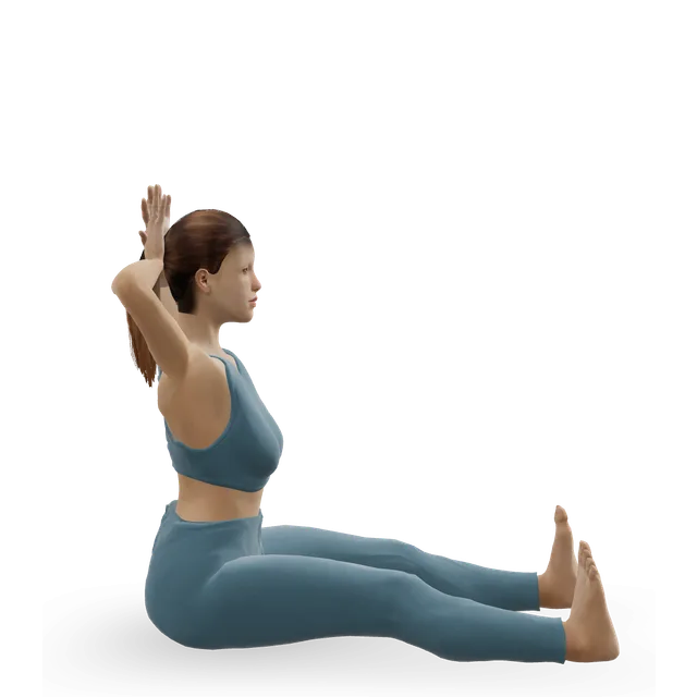 Chin To Chest Stretch demonstrated on the 3D figure