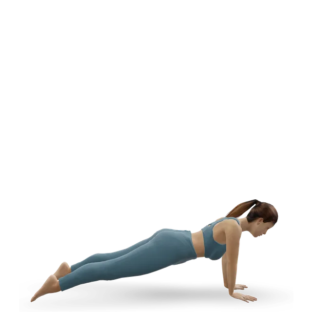 Close-Grip Push-Up off of a Dumbbell demonstrated on the 3D figure