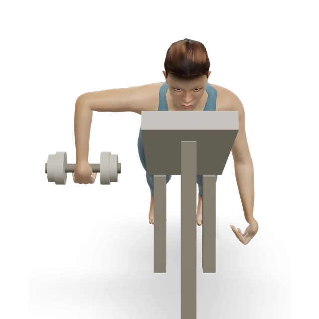 Dumbbell Lying Pronation demonstrated on the 3D figure