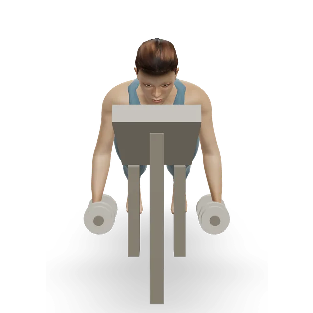 Dumbbell Lying Rear Lateral Raise demonstrated on the 3D figure