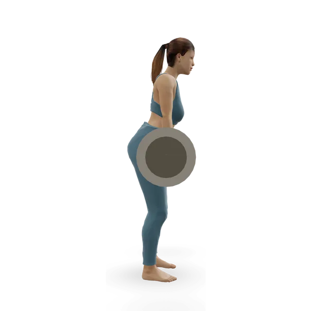 Hang clean demonstrated on the 3D figure