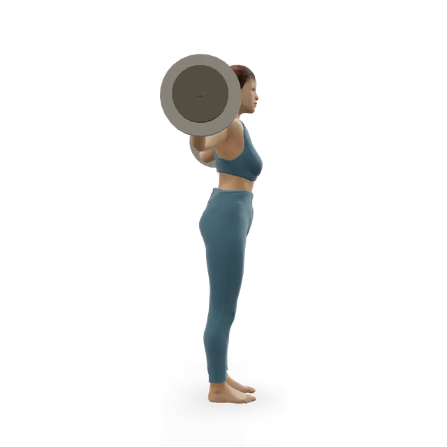 Hanging Bar Good Morning demonstrated on the 3D figure