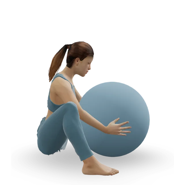 Hug A Ball demonstrated on the 3D figure