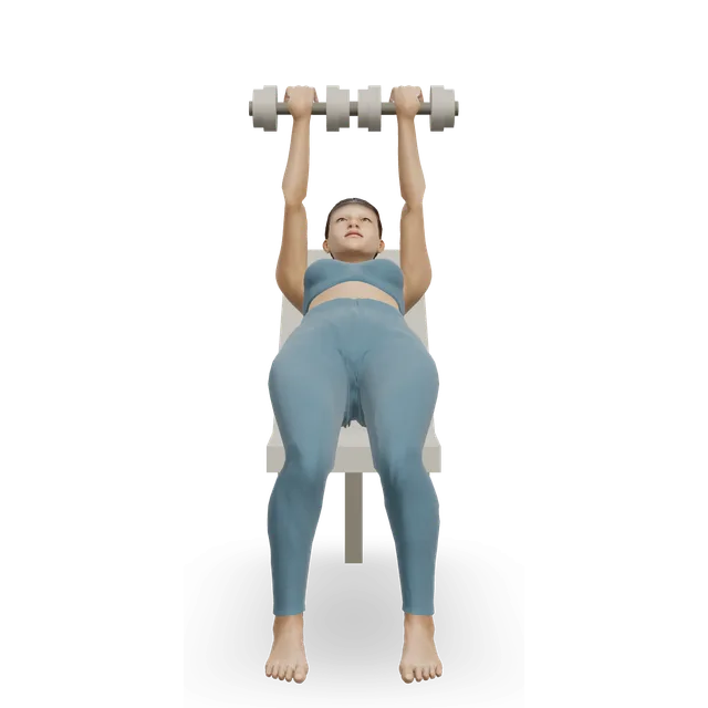 Incline dumbbell fly with a twist demonstrated on the 3D figure