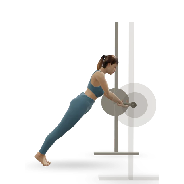 Reverse-grip incline push-up demonstrated on the 3D figure