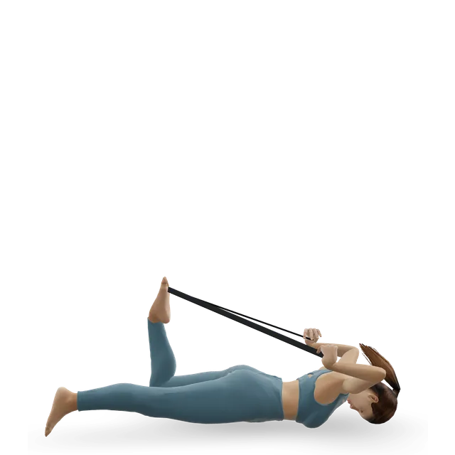 Intermediate Hip Flexor and Quad Stretch demonstrated on the 3D figure