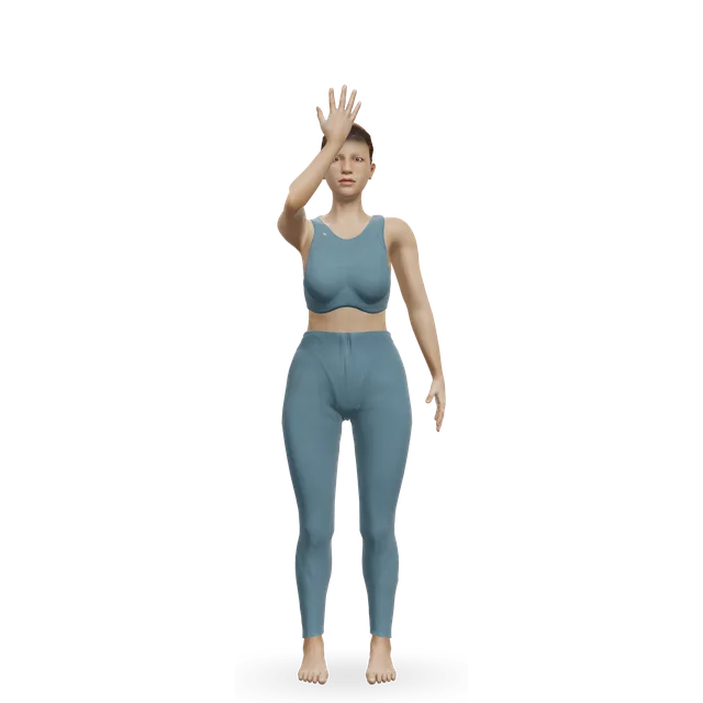 Isometric Neck Exercise - Front And Back demonstrated on the 3D figure