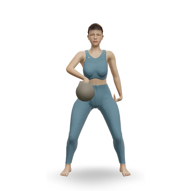 Kettlebell Dead Clean demonstrated on the 3D figure
