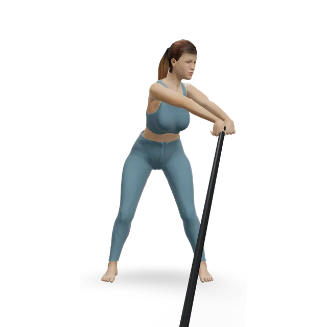 Landmine 180's demonstrated on the 3D figure