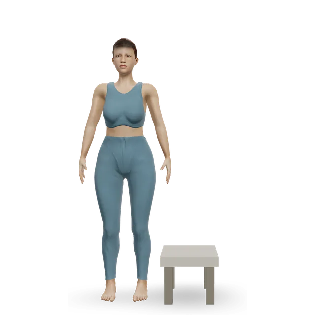 Lateral box jump demonstrated on the 3D figure