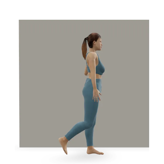 Leg Lift demonstrated on the 3D figure