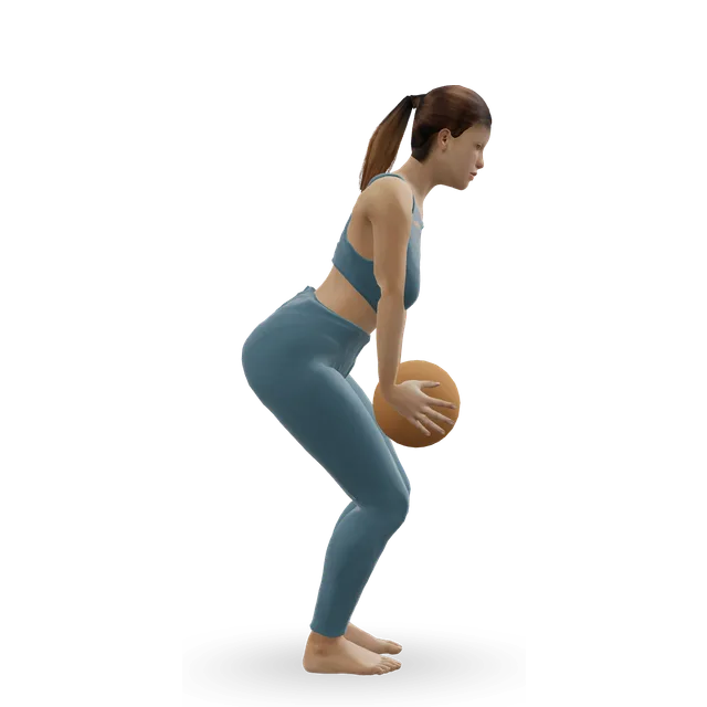 Medicine Ball Scoop Throw demonstrated on the 3D figure