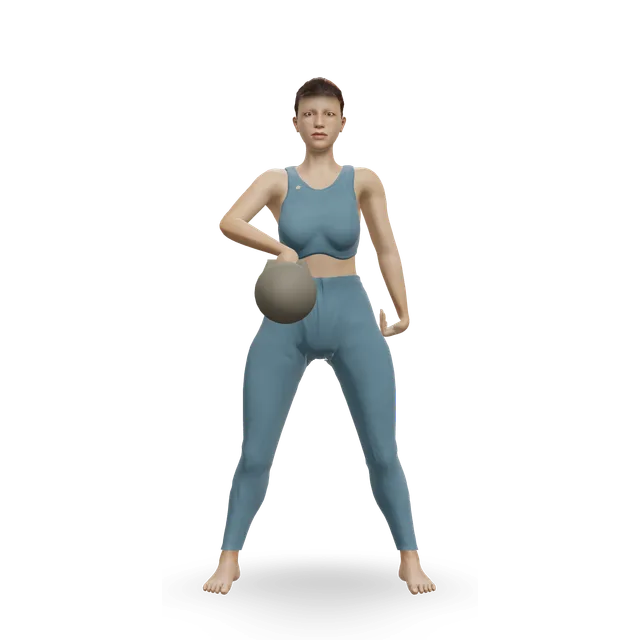 One-Arm Kettlebell Snatch demonstrated on the 3D figure