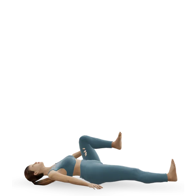 One Knee To Chest demonstrated on the 3D figure