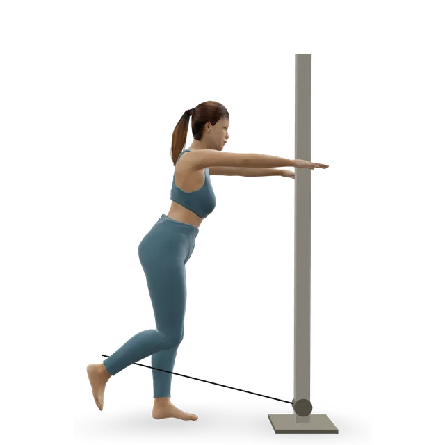 One-Legged Cable Kickback demonstrated on the 3D figure