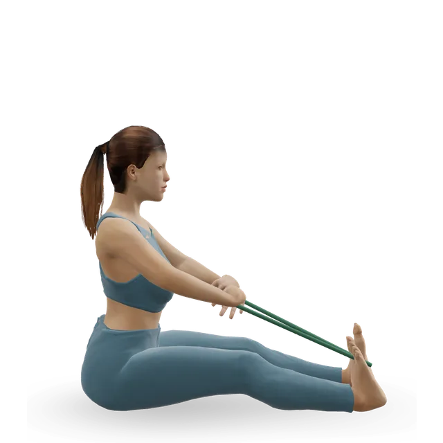 Posterior Tibialis Stretch demonstrated on the 3D figure