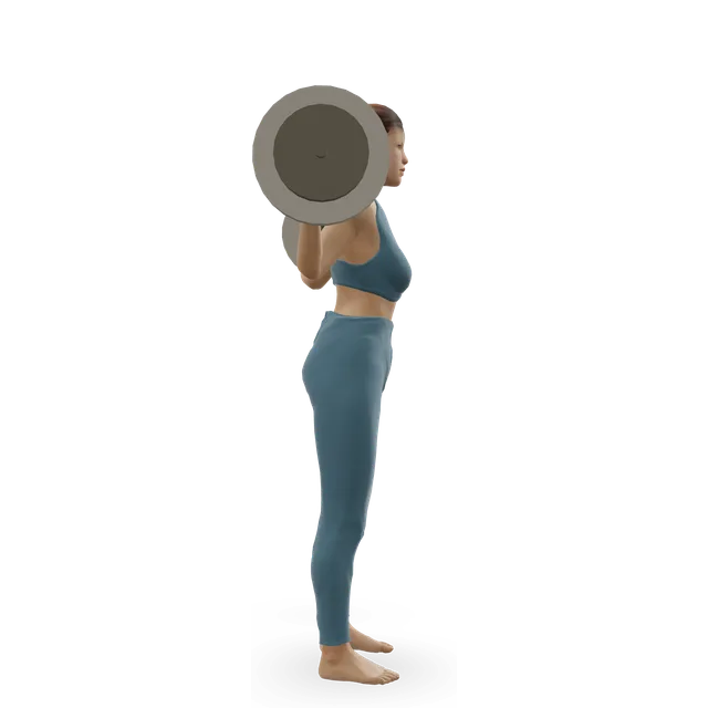 Push Press - Behind the Neck demonstrated on the 3D figure
