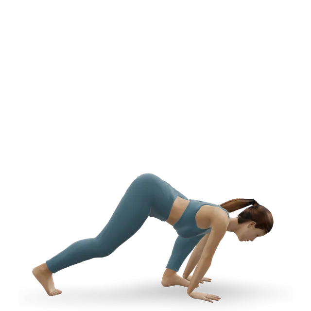 Runner's Stretch demonstrated on the 3D figure