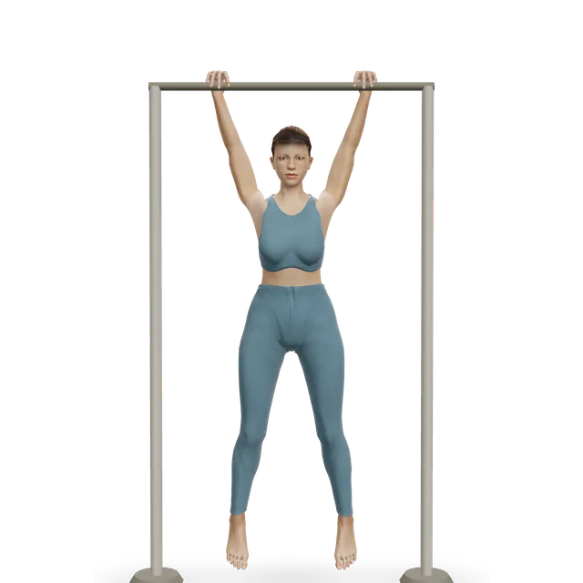 Side To Side Chins demonstrated on the 3D figure