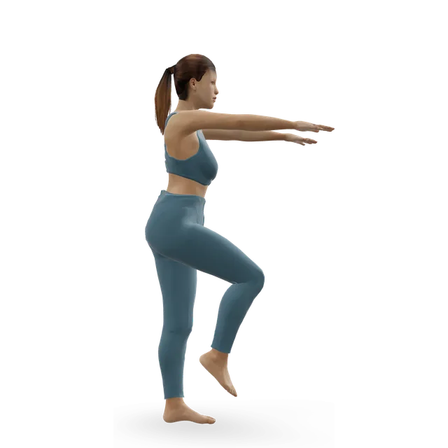 Single Leg Butt Kick demonstrated on the 3D figure