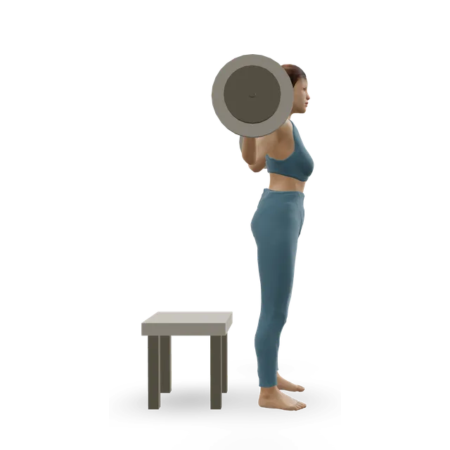 Speed Box Squat demonstrated on the 3D figure
