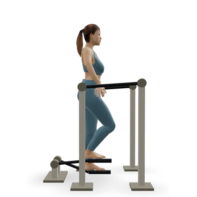 Stairmaster demonstrated on the 3D figure