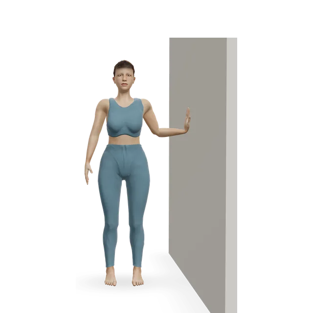 Standing Hip Circles demonstrated on the 3D figure