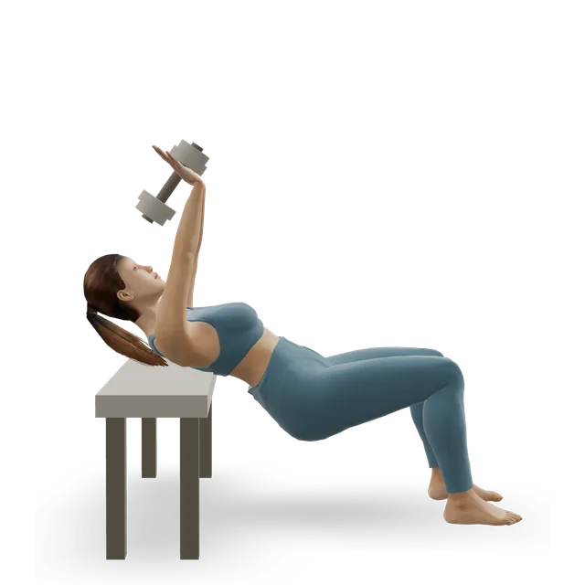 Straight-Arm Dumbbell Pullover demonstrated on the 3D figure