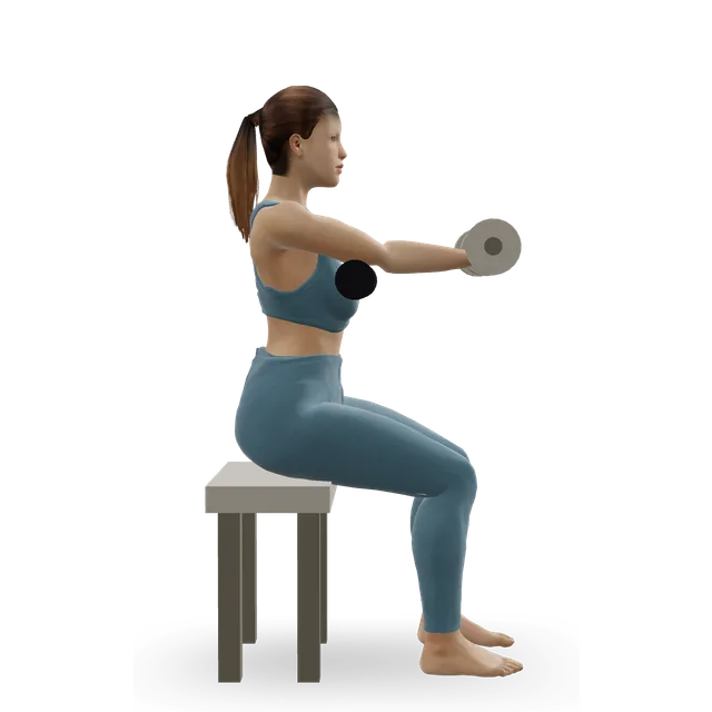 Dumbbell preacher curl demonstrated on the 3D figure