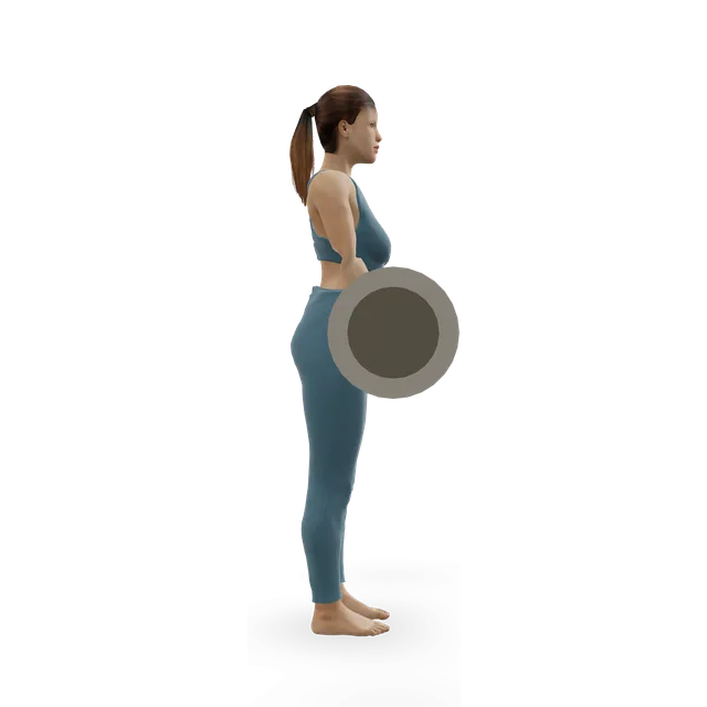 Wide-grip barbell curl demonstrated on the 3D figure