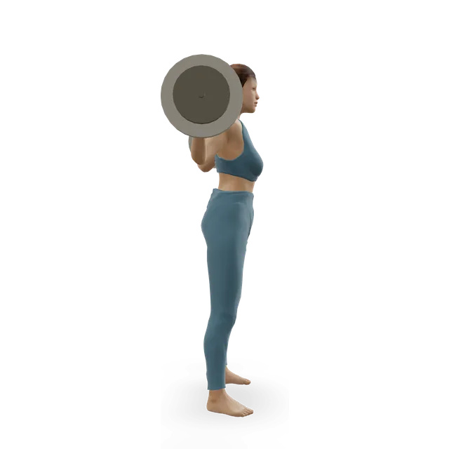 Wide-stance barbell squat demonstrated on the 3D figure