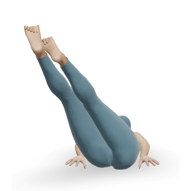 Corkscrew (Pilates) demonstrated on the 3D figure