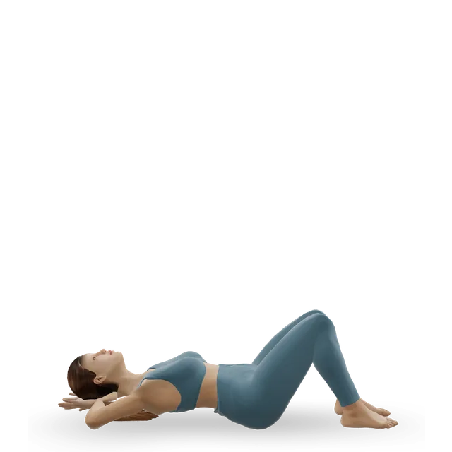 Neck pull (Pilates) demonstrated on the 3D figure
