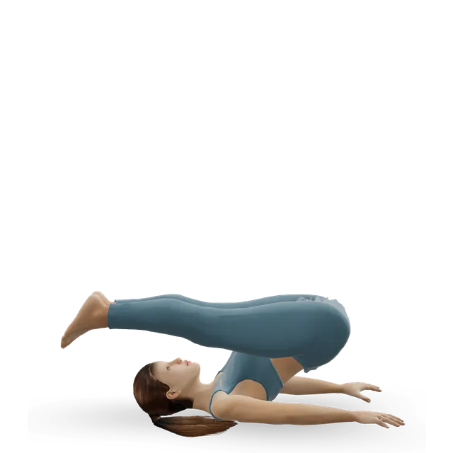 Roll-over (Pilates roll-over with legs spread) demonstrated on the 3D figure
