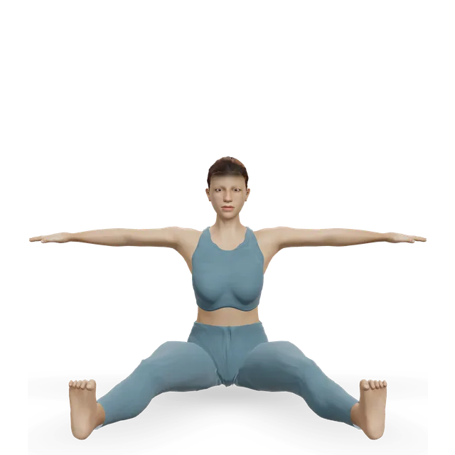 Saw (Pilates) demonstrated on the 3D figure