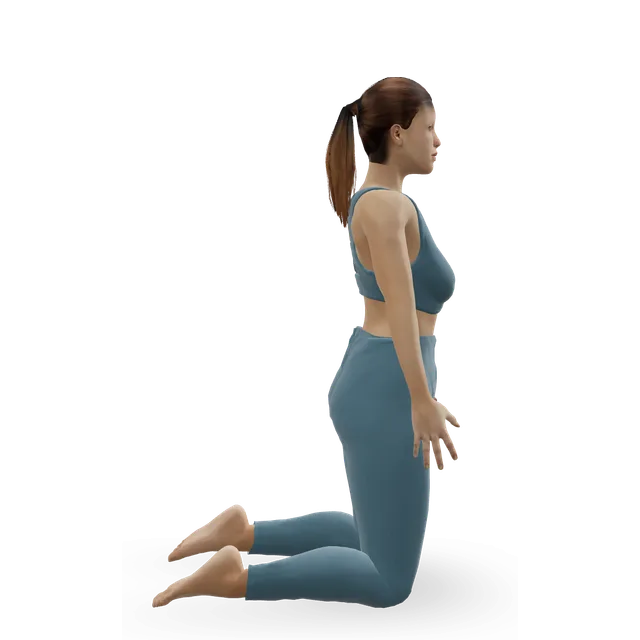 Reverse Nordic demonstrated on the 3D figure