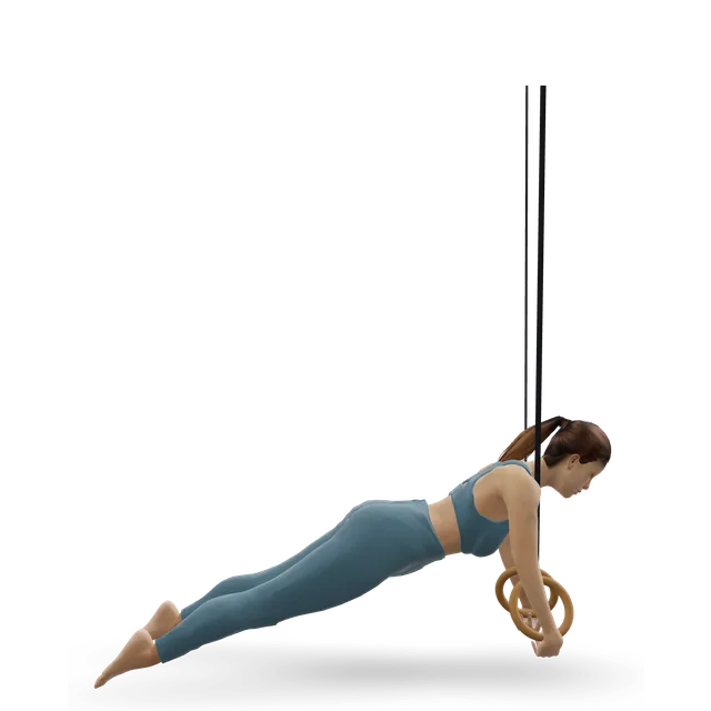 Ring push-up demonstrated on the 3D figure
