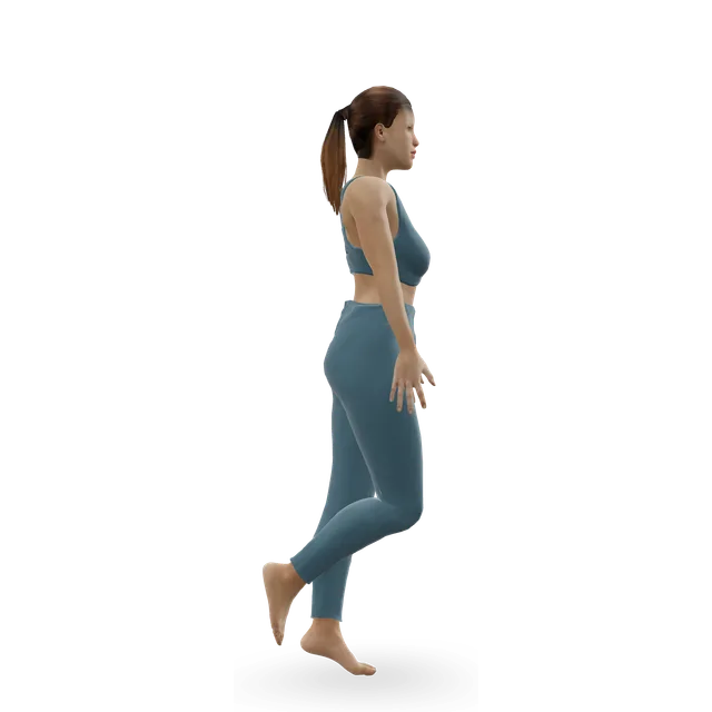 Single-leg pogo hops demonstrated on the 3D figure
