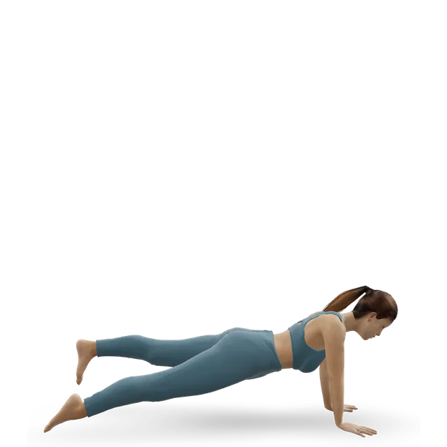 Single-leg push-up demonstrated on the 3D figure