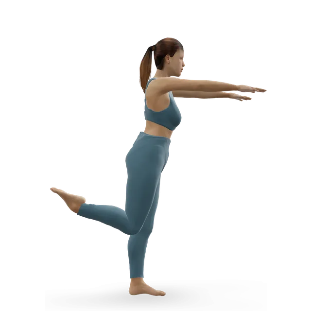 Skater squat demonstrated on the 3D figure