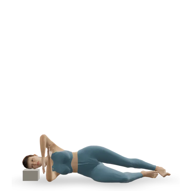 Sleeper stretch demonstrated on the 3D figure