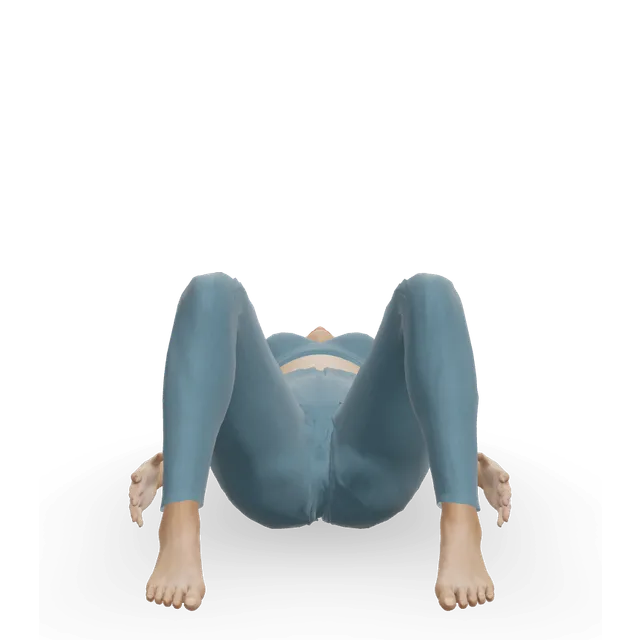 Supine isometric hip abduction (belt press) demonstrated on the 3D figure